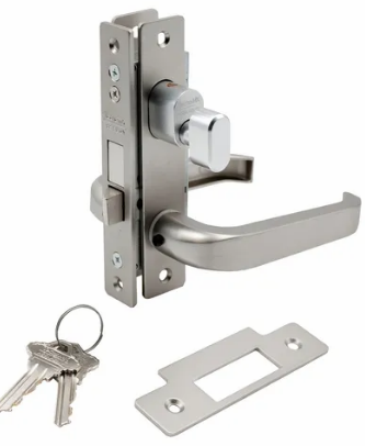 CHAPA P/PUERTA DE ALUMINIO CILINDRO MARIPOSA SATIN (LOK)