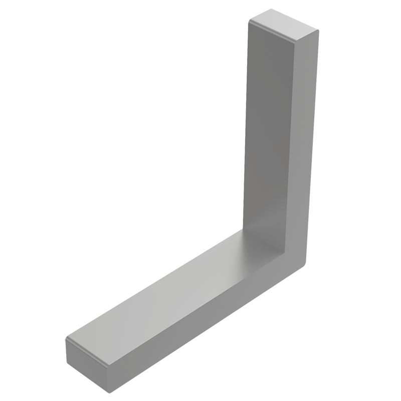 ESCUADRA DE ALUMINIO SEMILUJO