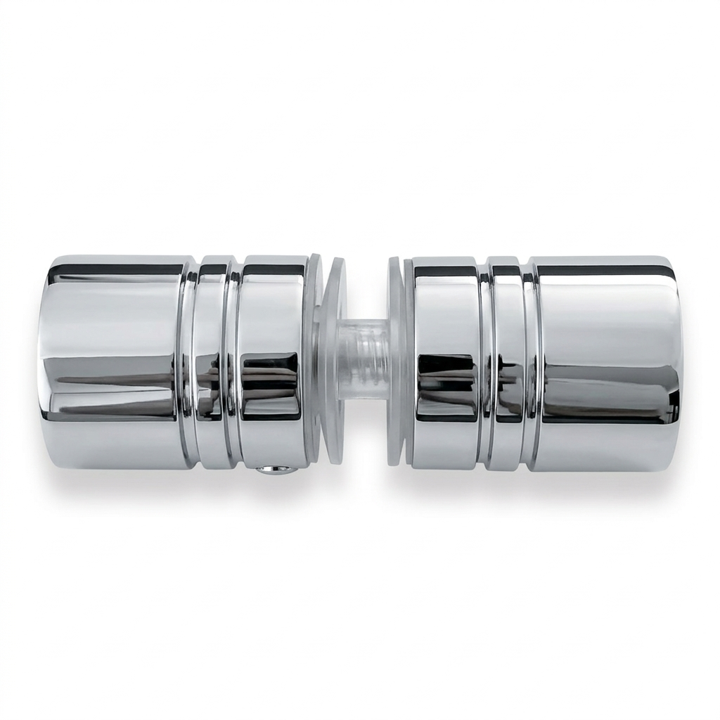 JALADERA DE POMO CROMO DOBLE RANURA