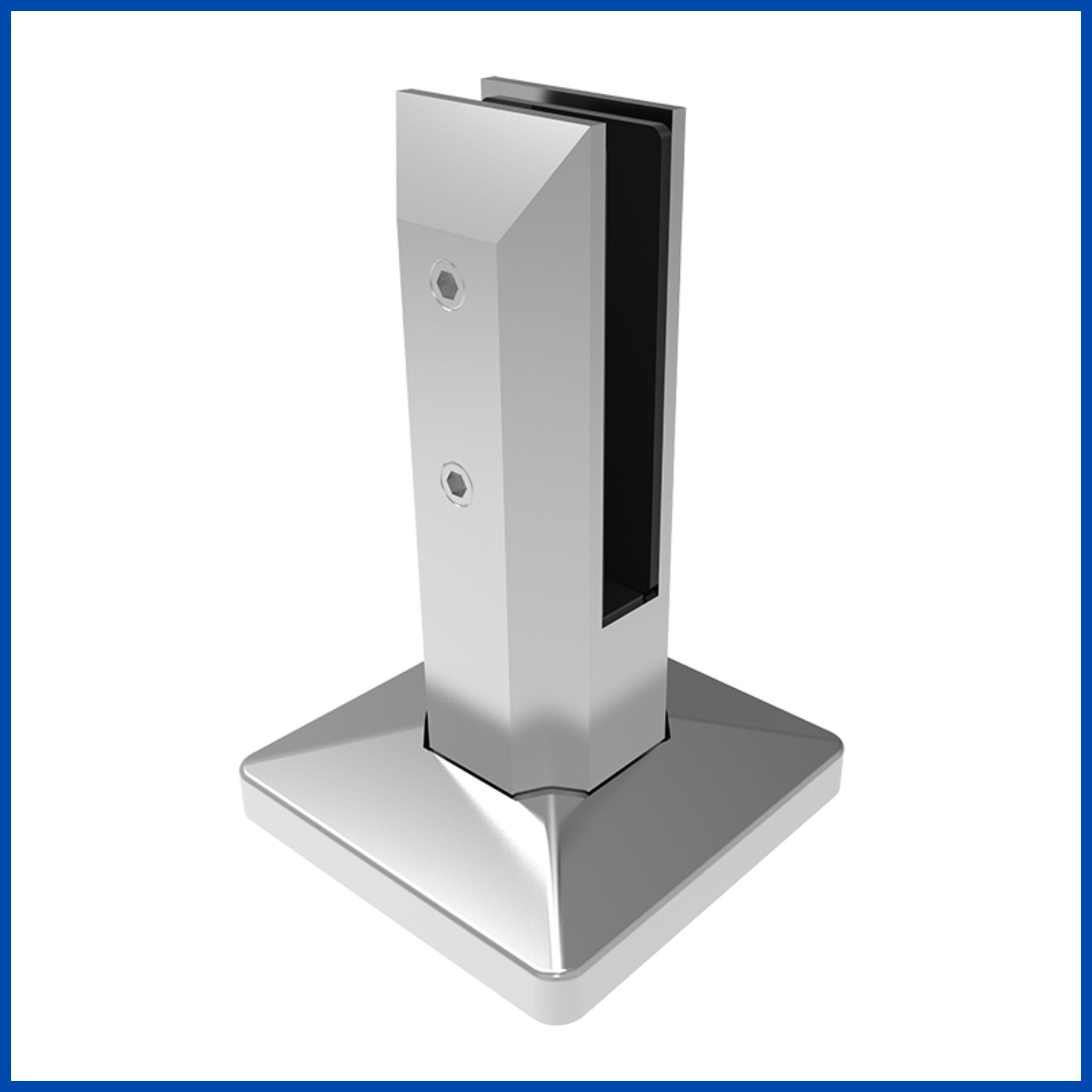 POSTE CUADRADO 17CM NEGRO