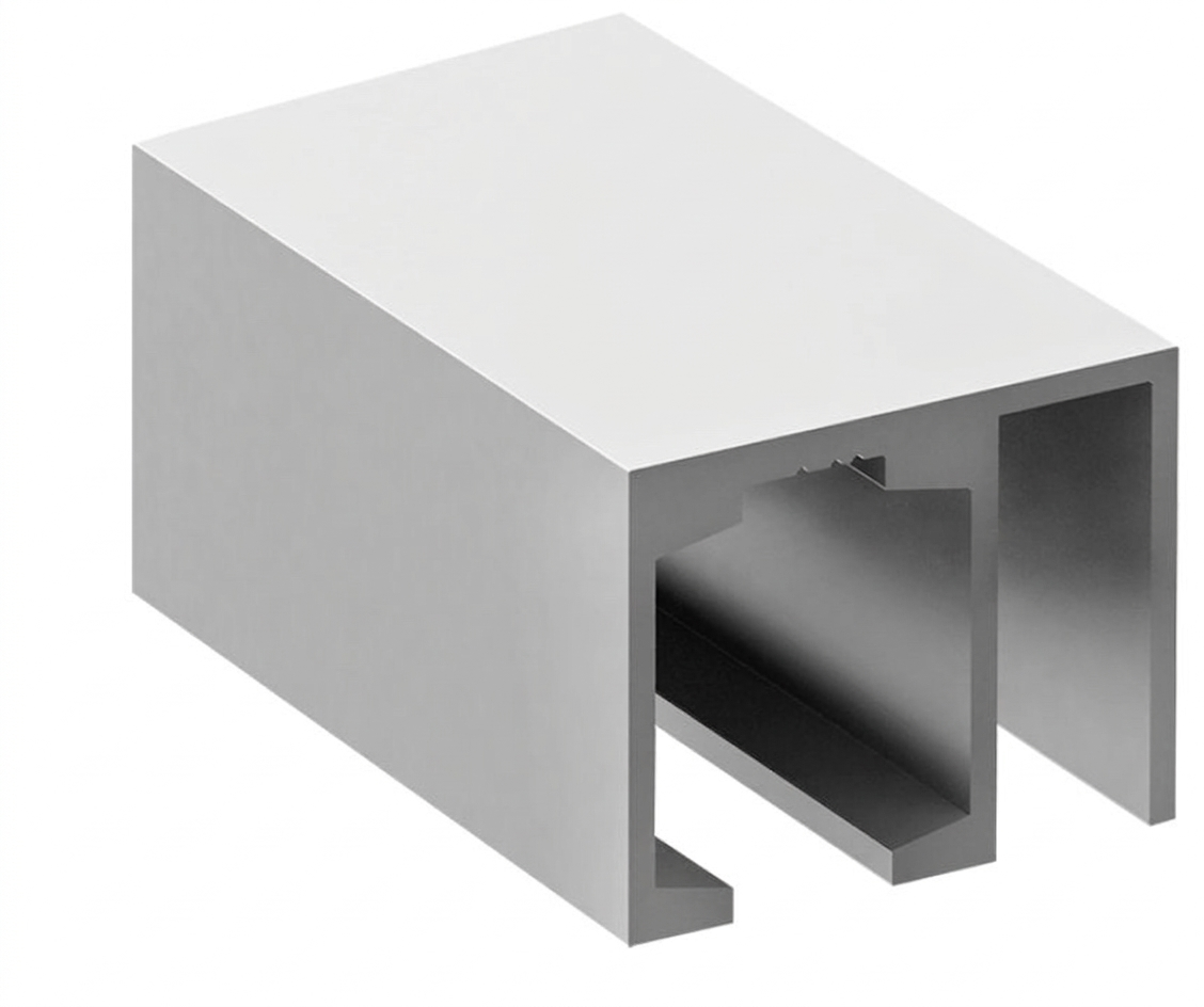 RIEL FIJO/CORREDIZO CHETUMAL 6MTS CROMO